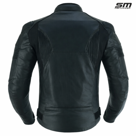 Geacă moto piele SM Racewear Blade – protecții CE, piele bovină, căptușeală detașabilă [1]