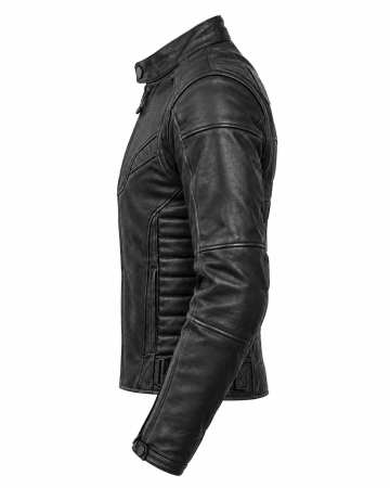Geacă moto piele SM Racewear Hiflow – protecții CE, ventilație perforată [3]