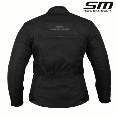 Geacă moto textilă damă SM Racewear Ana Lady – impermeabilă, ventilată, protecții CE, Roșu/Alb sau Gri/Alb [1]