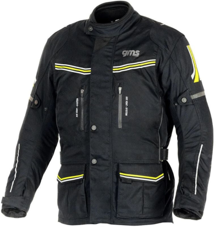 Geci Textil - Geaca moto textila GMS Terra Eco negru galben