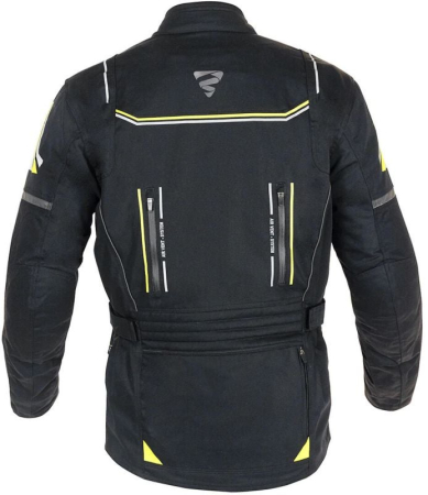 Geaca moto textila GMS Terra Eco negru galben [1]