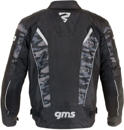 Geaca moto textila GMS Ventura negru camuflaj [3]