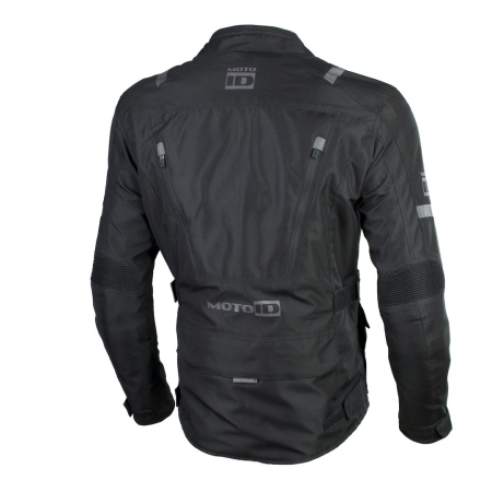 Geaca moto textila Moto ID Camino 2 -  Barbati - Impermeabila si Ventilata -  Protectii CE coate si umeri - Negru [1]