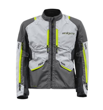 Geaca moto Seventy SD-JT67 Tanami negru/gri/galben fluor [2]