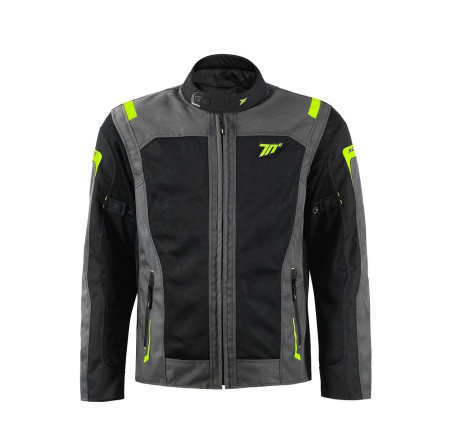 Geaca moto Seventy SD-JT66 Sahara gri/galben fluor [1]