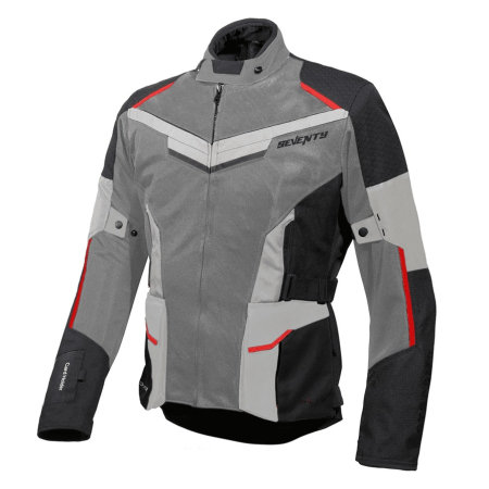 Geci Textil - Geaca moto Seventy SD-JT70 Atacama negru/gri/roșu