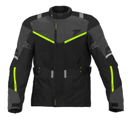 Geci Textil - Geaca moto Seventy SD-JT83 negru/galben fluor