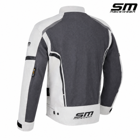 Geacă moto textilă SM Racewear MeshTech – ventilată integral, protecții CE, Negru [4]