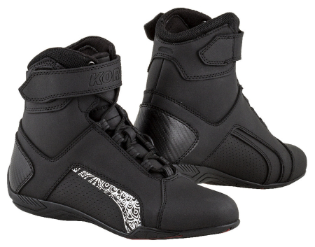 INCALTAMINTE - Ghete moto Kore Velcro 2.0 pentru femei (dama)  - Certificate CE –  protectii calcai-degete,  mobilitate excelenta