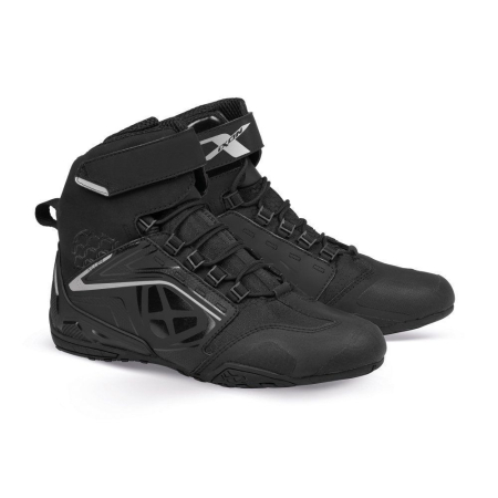 DAMA - Ghete moto Ixon Killer WP LS negru/argintiu