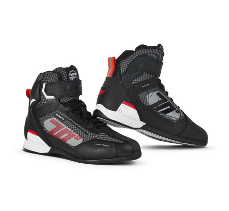 INCALTAMINTE - Ghete moto Seventy SD-BR2 Veloce negru/roșu