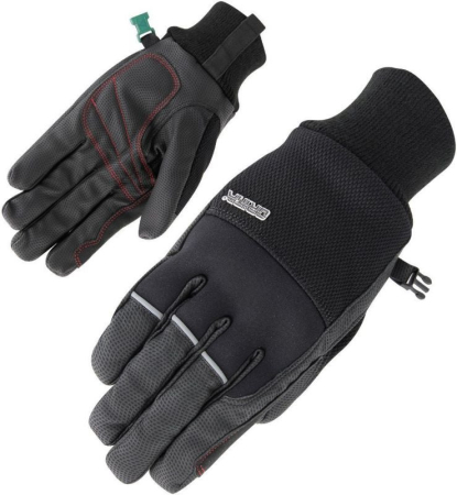 Piele + Textil - Manusi moto Orina Cruiser negru Thinsulate