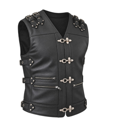 Vesta moto SM Racewear Amsel - piele bovina [3]