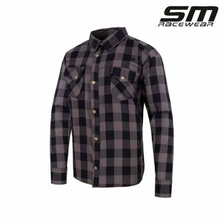 ECHIPAMENTE - Camasa moto SM Racewear Renegade - Kevlar integral, protectii CE umeri/coate/coloana, inchidere fermoar + capse - Diverse culori