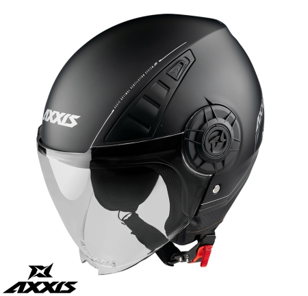 ECHIPAMENTE - Casca Axxis model Metro S A1 negru mat (open face) - omologare noua ECE 22.06 - tip viziera: MT-V-26B