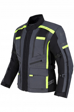 ECHIPAMENTE - Geaca moto textila SM Racewear Defender - Barbati - Impermeabila si Ventilata - Protectii CE - Negru