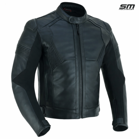 ECHIPAMENTE - Geaca moto SM Racewear Blade - Piele naturala de bovina - Protectii CE (umeri/coate/spate) - Captuseala detasabila - Zone elastice - Fermoar conexiune pantaloni