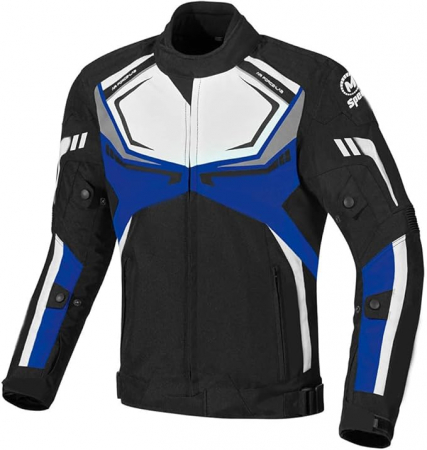 ECHIPAMENTE - Geaca moto textila Speed Blue - Sport & Urban - Impermeabila, Ventilata - Protectii CE - Negru/Albastru