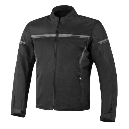 ECHIPAMENTE - Geaca moto textila Moto ID Stelvio - Barbati - Impermeabila si Ventilata - Protectii CE coate si umeri - Negru