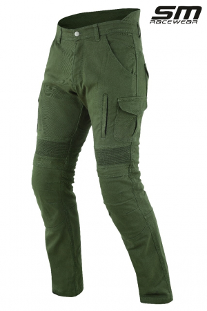 Pantaloni - Pantaloni moto textili SM Racewear Cargo - Barbati - Urban/Touring - Protectii CE - Intarituri Kevlar in zonele critice - Diverse culori
