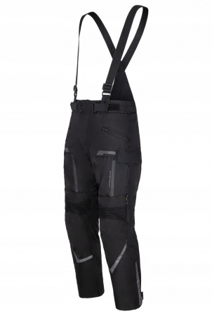 ECHIPAMENTE - Pantaloni moto textili SM Racewear Defender - Barbati - 4 Sezoane - Impermeabili / Windproof - Protectii CE - Negru