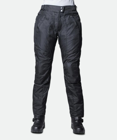 Pantaloni dama - Pantaloni Moto textil Course Commuter 2.0 Femei - Protectii CE genunchi - Negru