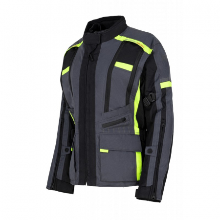 Geci dama - Geaca moto textila de dama SM Racewear Defender Lady - Impermeabila si Ventilata - Protectii CE - Negru