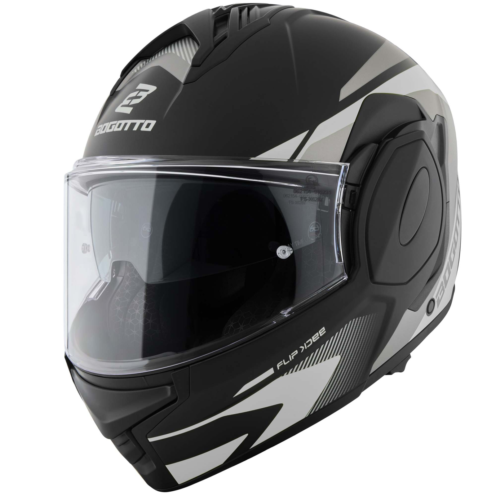 Casca moto Flip-Back, Bogotto FS-X600 Atyr cu Ochelari Soare Integrati [1]