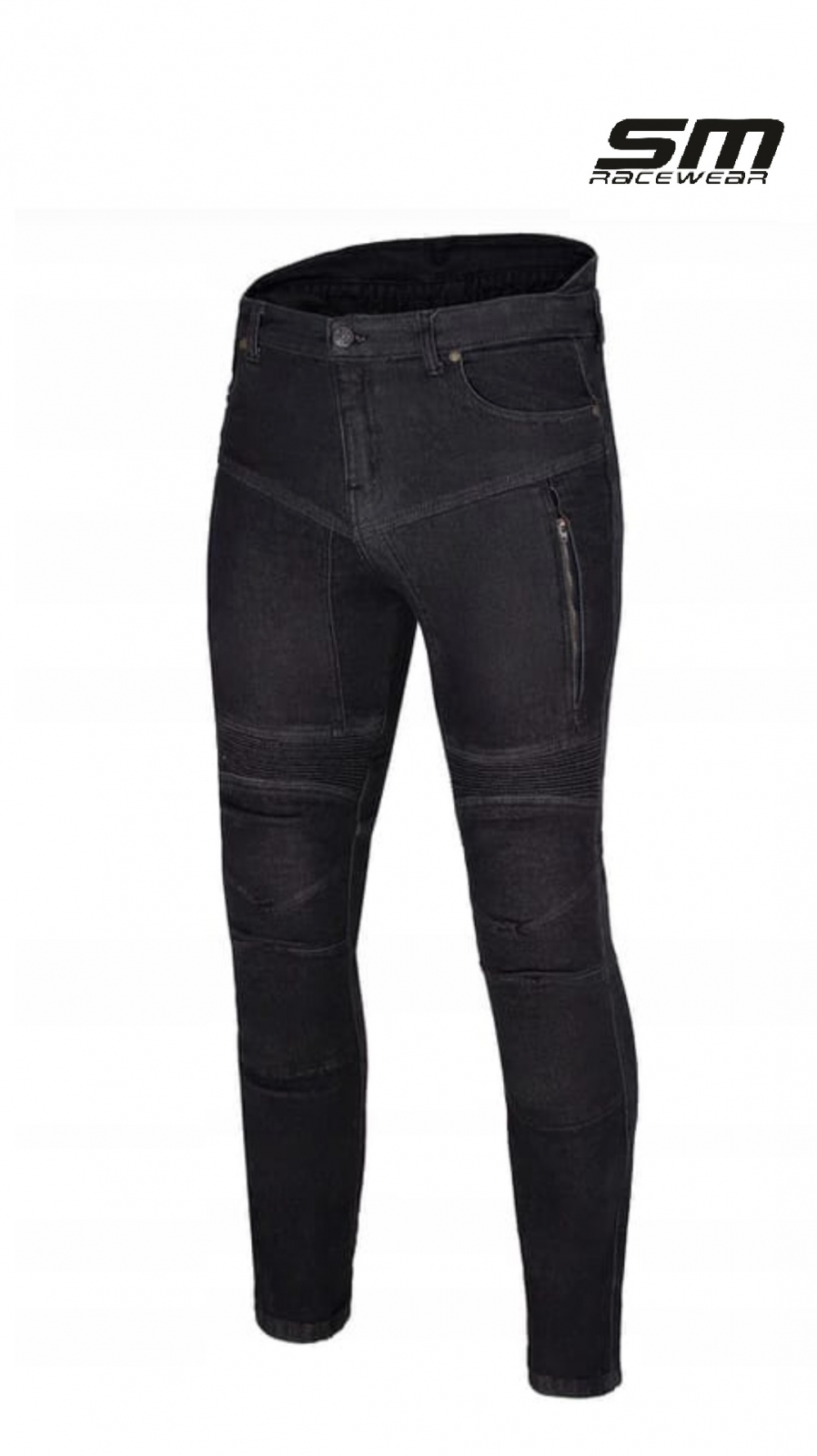 Blugi moto SM Racewear Chaser - Barbati - Urban - Protectii CE - Material rezistent la abraziune (Kevlar/Aramida) - Albastru/Negru [2]