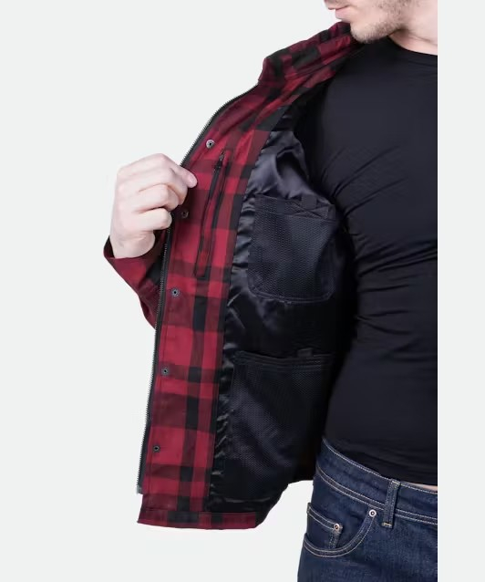 Camasa moto Raven Subotica - Aramida integral, protectii CE umeri/coate, inchidere fermoar + capse [7]