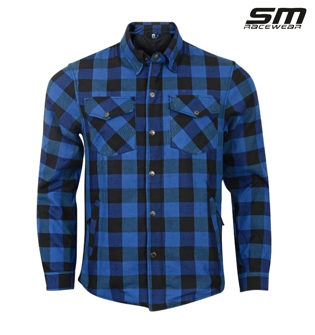 Camasa moto SM Racewear Renegade - Kevlar integral, protectii CE umeri/coate/coloana, inchidere fermoar + capse - Diverse culori [4]