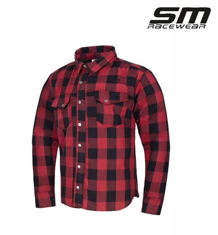 Camasa moto SM Racewear Renegade - Kevlar integral, protectii CE umeri/coate/coloana, inchidere fermoar + capse - Diverse culori [2]