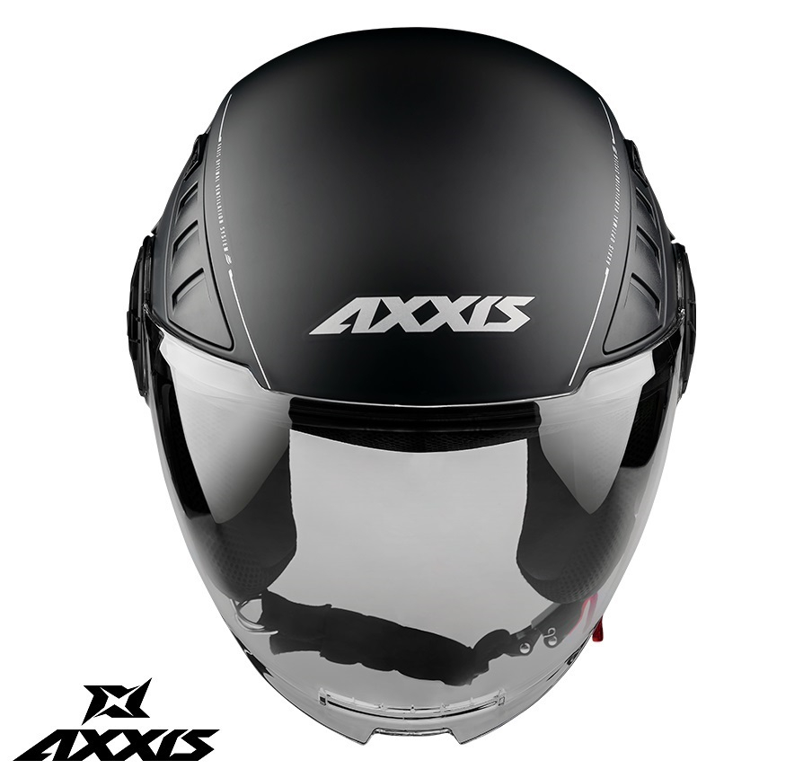 Casca Axxis model Metro S A1 negru mat (open face) - omologare noua ECE 22.06 - tip viziera: MT-V-26B [1]