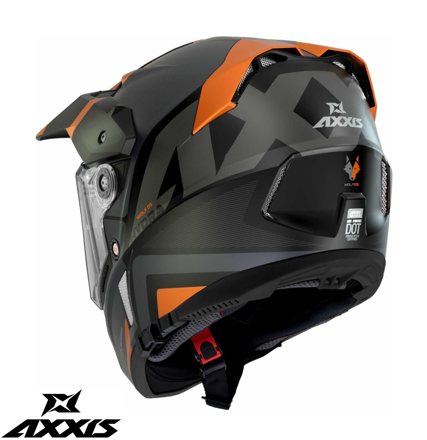 Casca moto adventure Axxis Wolf DS Roadrunner -Touring/Off-Road - ECE/DOT [2]