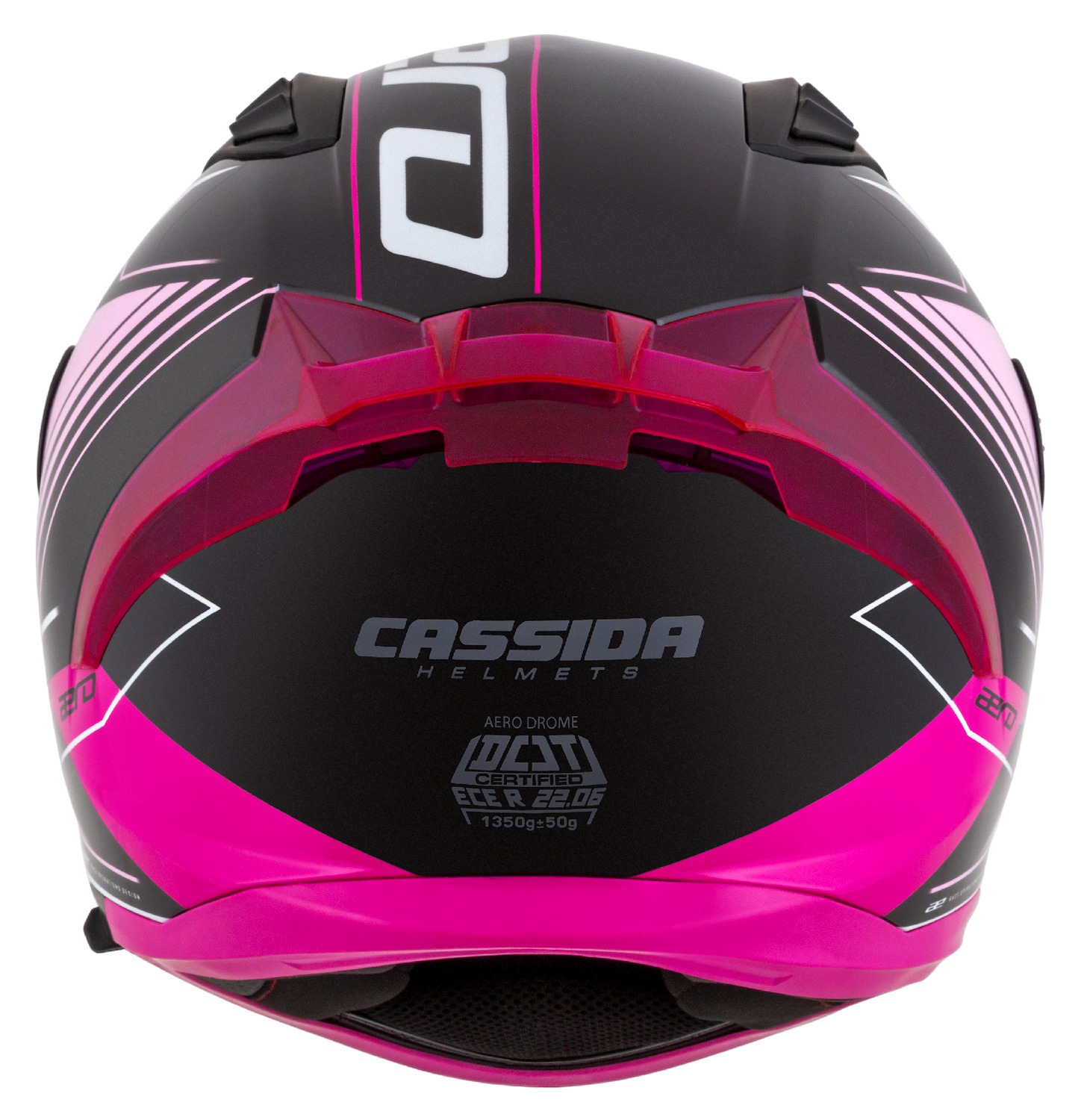 Casca Integrala Cassida Aero Drome - Negru-Roz-Alb Omologare ECE 22.06. [7]