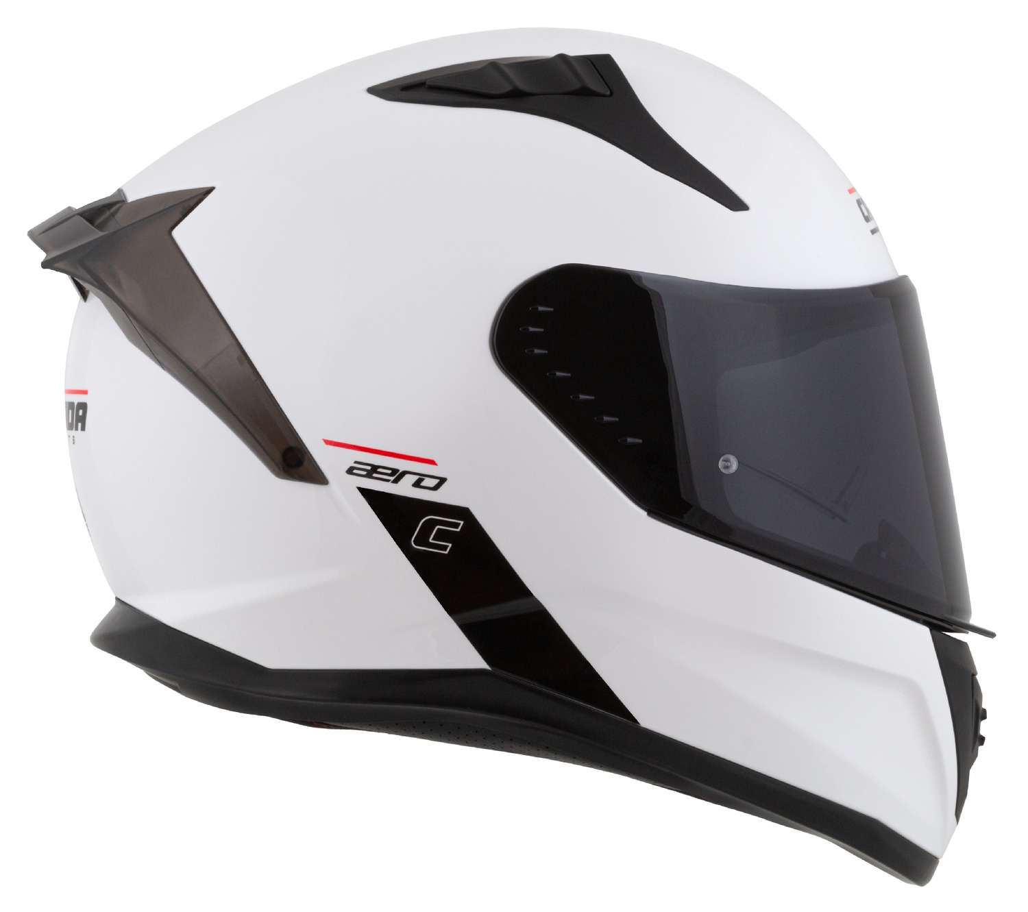Casca integrala Cassida Aero Solid - Alb-Negru Omologare ECE 22.06. [3]