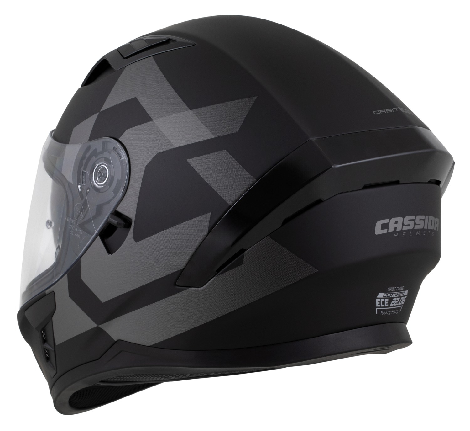 Casca Integrala Cassida Orbit Grind - Negru Mat-Gri Omologare ECE 22.06. [5]