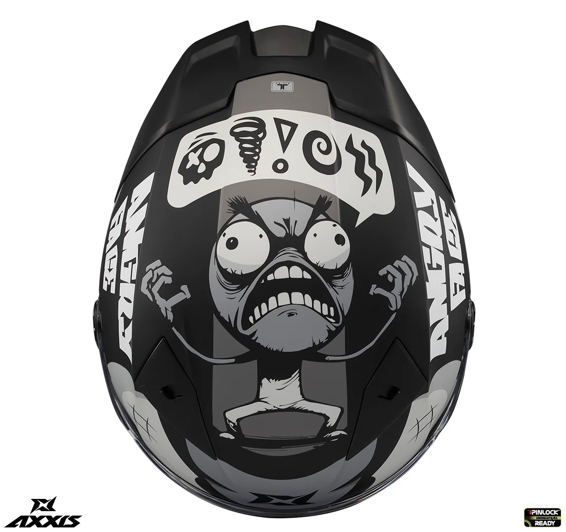 Casca integrala Axxis Fenix Angry Face B2 negru mat - tip viziera: MT-V-31B - DKS429 [5]
