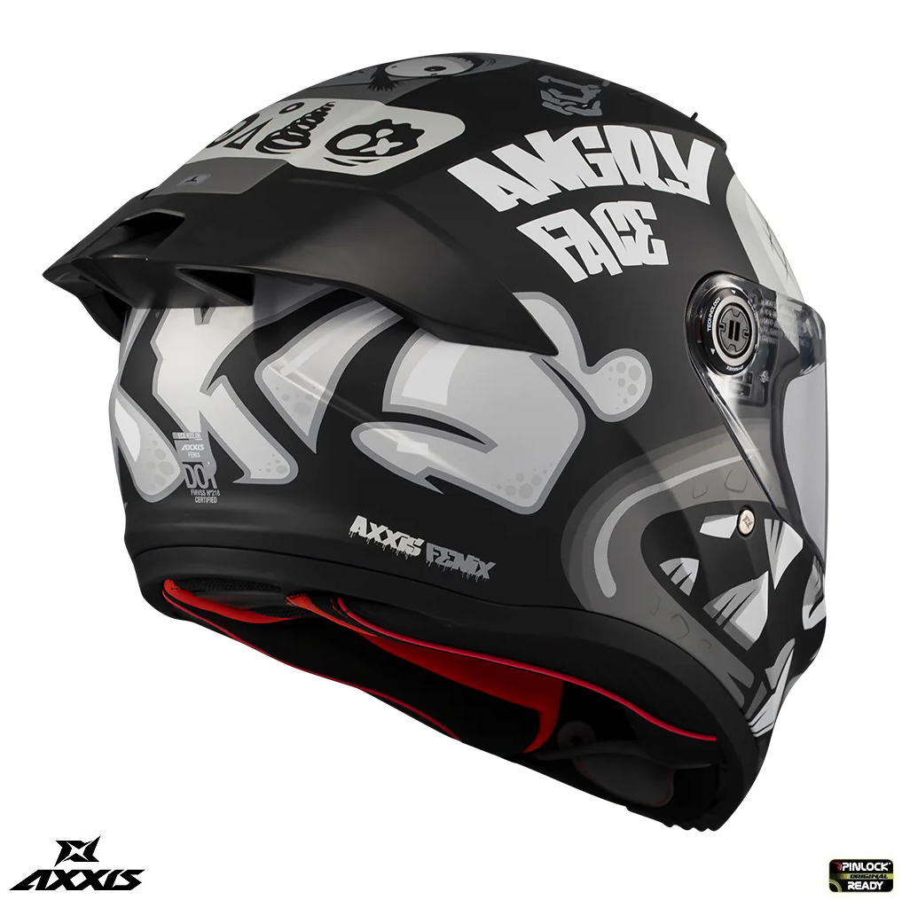 Casca integrala Axxis Fenix Angry Face B2 negru mat - tip viziera: MT-V-31B - DKS429 [3]