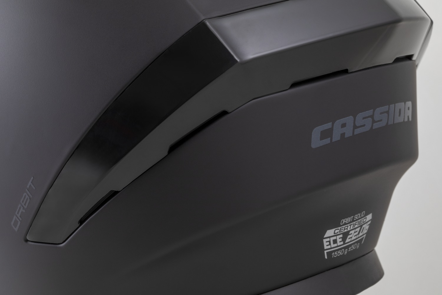 Casca Integrala Cassida Orbit Solid - Negru Mat-Gri Omologare ECE 22.06. [9]