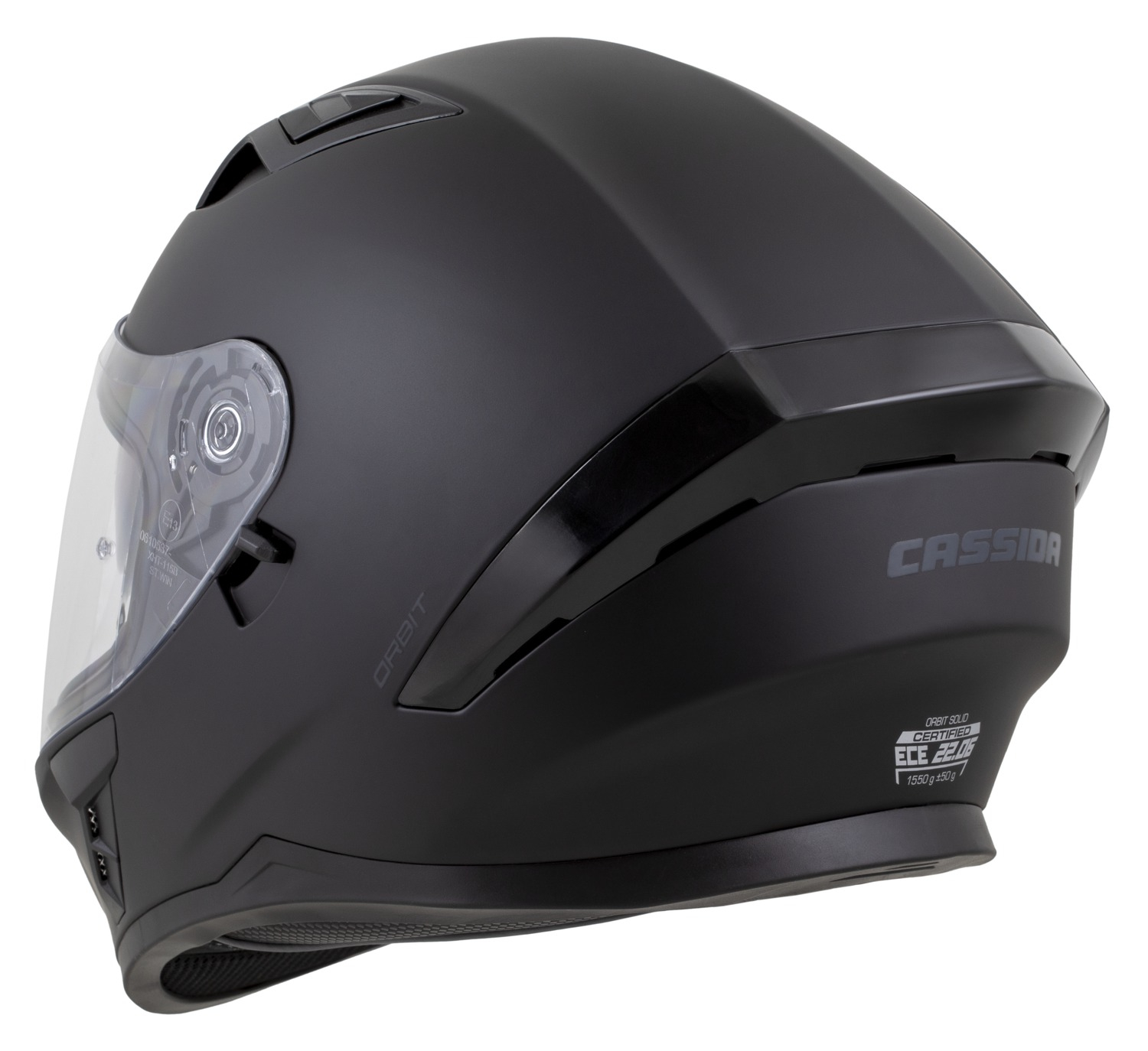 Casca Integrala Cassida Orbit Solid - Negru Mat-Gri Omologare ECE 22.06. [3]