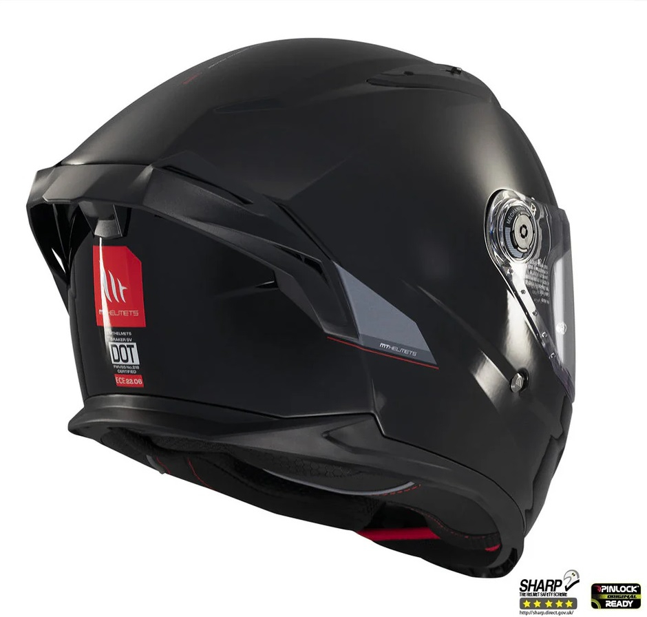 Casca moto integrala MT Braker SV A1 - Pinlock Ready, Ochelari Soare Integrati - HIRP / ECE 22.06 / 5★ SHARP [5]