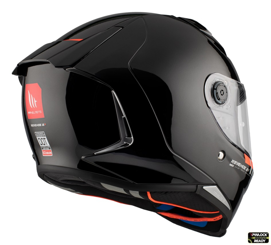 Casca moto integrala MT Revenge 2 S A1 - Negru Lucios, ECE 22.06/DOT [5]