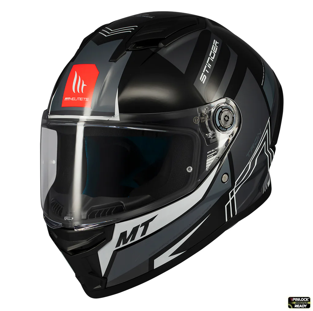 Casca integrala MT Stinger 2 Tron B12 negru/gri lucios - tip viziera: MT-V-28B [1]