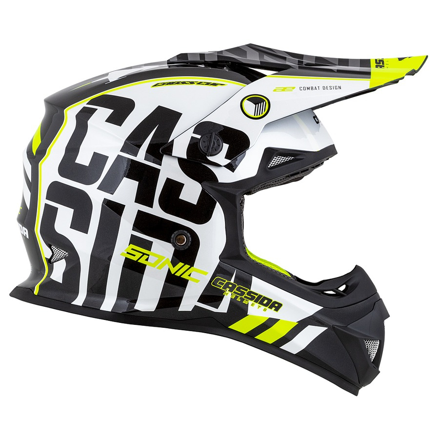 Casca moto enduro/atv Cassida Cross Cup Sonic - Design Aerodinamic, Interior Detasabil [2]
