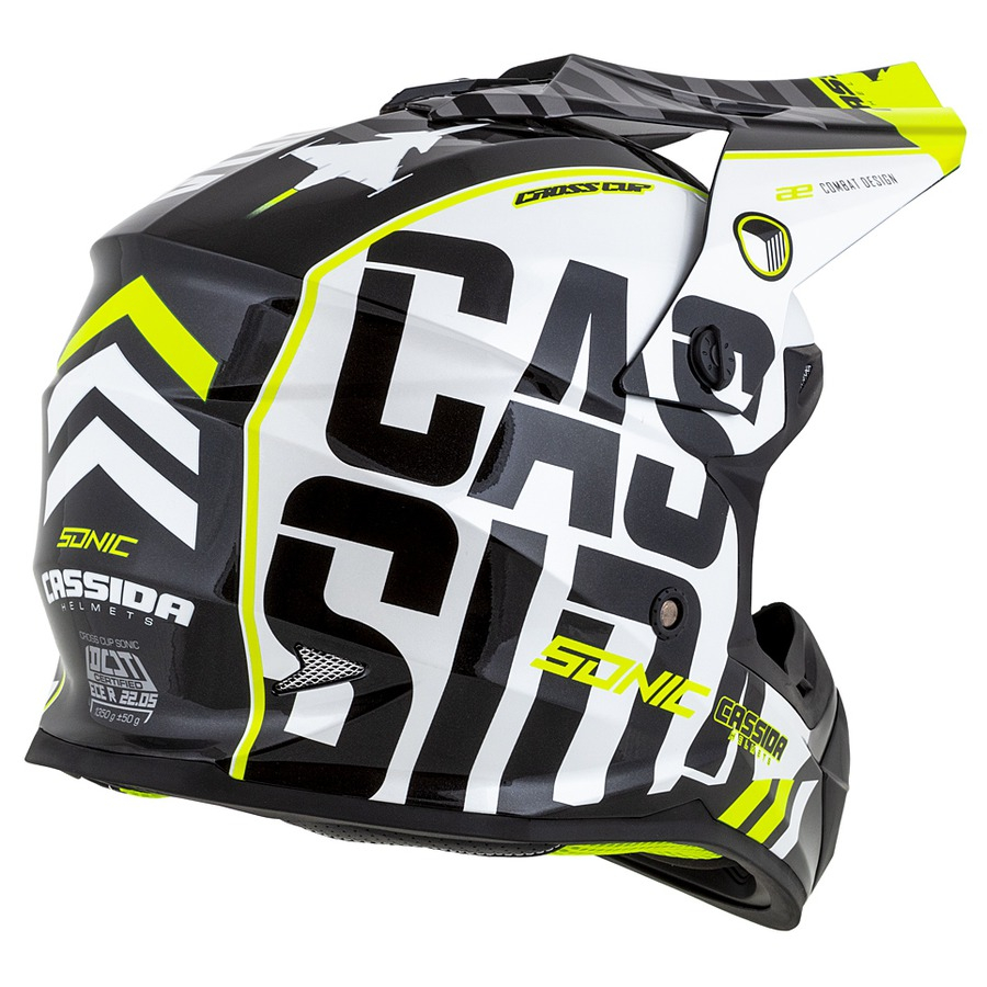 Casca moto enduro/atv Cassida Cross Cup Sonic - Design Aerodinamic, Interior Detasabil [5]