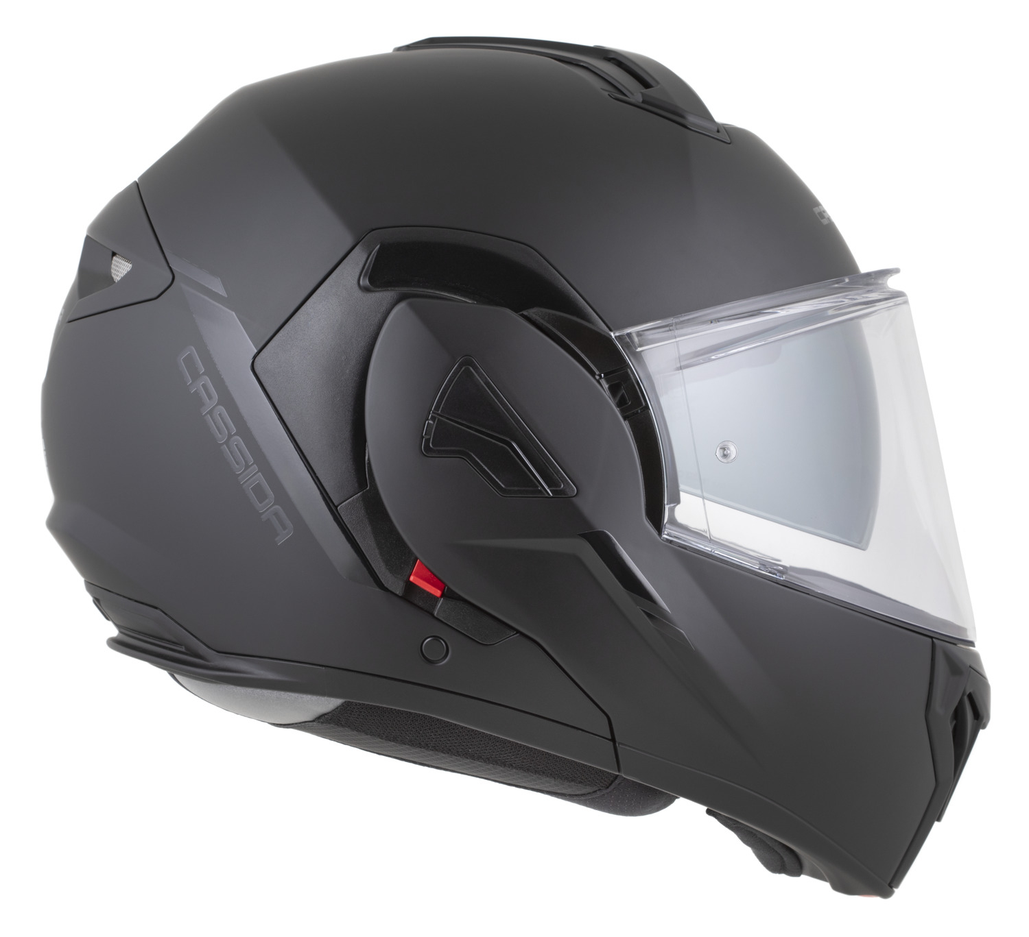 Casca moto Flip-Back, Cassida Black Out Multiflip Solid cu Ochelari Soare Integrati [5]