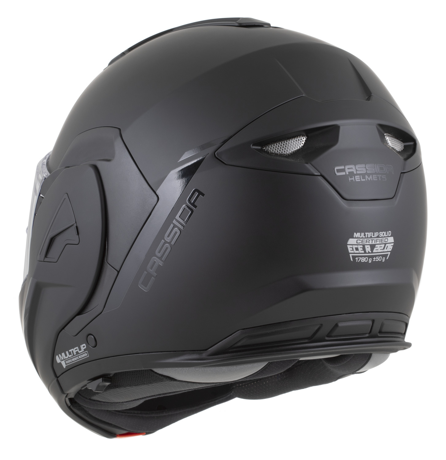 Casca moto Flip-Back, Cassida Black Out Multiflip Solid cu Ochelari Soare Integrati [11]