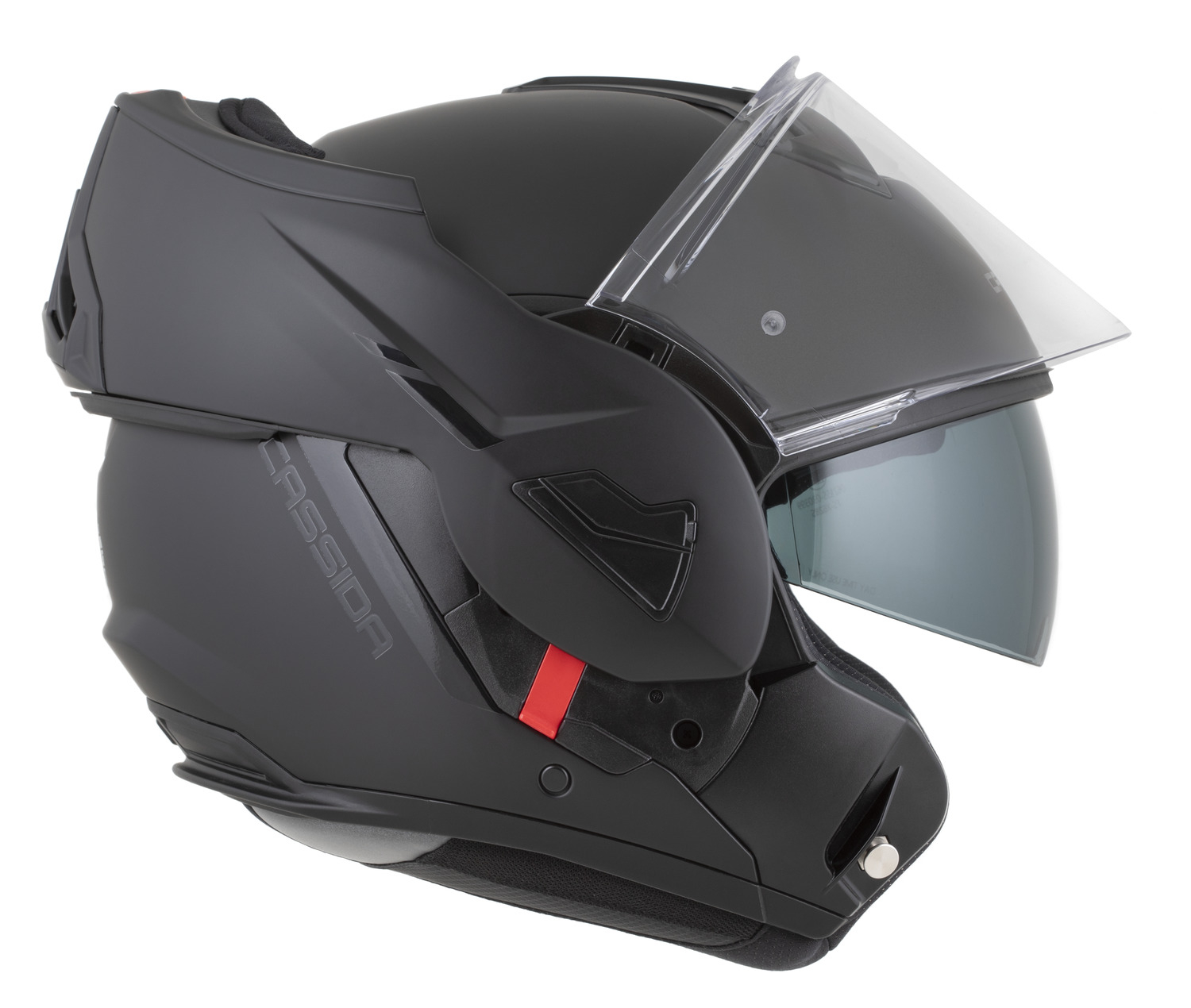 Casca moto Flip-Back, Cassida Black Out Multiflip Solid cu Ochelari Soare Integrati [19]