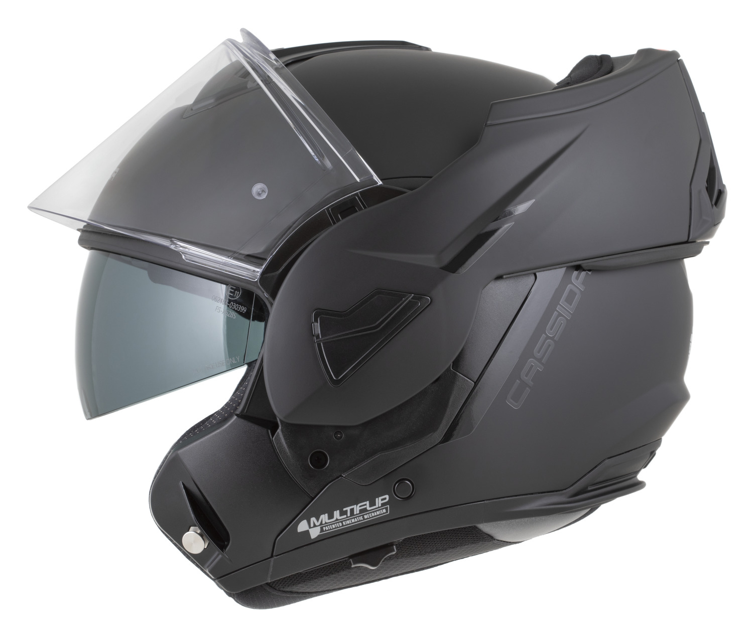Casca moto Flip-Back, Cassida Black Out Multiflip Solid cu Ochelari Soare Integrati [28]